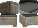 2 pcs Rattan Lounge Set with Cushions GENDT Natural Rattan 3429857