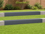 Garden Cover Profile 2 pcs 100 x 15 x 15 cm Steel Anthracite 8012966