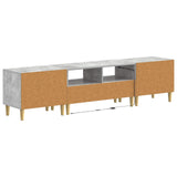 5 Piece LED TV Cabinet Concrete Grey Engineered Wood 3416761