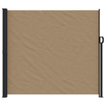 ZNTS Retractable Side Awning Taupe 180x500 cm 4004454