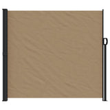 ZNTS Retractable Side Awning Taupe 180x500 cm 4004454