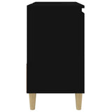 Bathroom Cabinet Black 65x33x60 cm Engineered Wood 819821