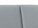 Upholstered Headboard Light Grey 140 cm Solid Pine Wood 879284