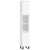 ZNTS 3 Piece Bathroom Cabinet Set White Engineered Wood 3187797