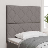 Headboard with Headboard Taupe 100 cm Faux Leather 3337903