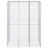 Gabion Basket with Cover 150x100x200 cm Galvanised Iron 3295226