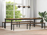 Bench Old Wood 200 x 35 x 45 cm Engineered Wood 892612