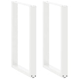 Bar Table Legs U-Shaped 2 pcs White 60x cm Steel 4013225