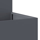 Garden Planter Anthracite 80 x 80 x 48 cm Steel 865843