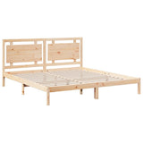 Extra Long Bed Frame without Mattress 200x220 cm Solid Wood 3309207