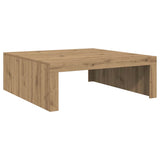 Coffee Table Artisan Oak 100x100x35 cm Engineered Wood 856685