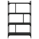 Bookcase 4-Tier Black 76x32x123 cm Engineered Wood 833935