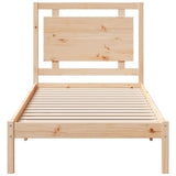 Extra Long Bed Frame without Mattress 100x210 cm Solid Wood 3309185
