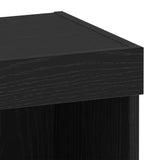 TV Cabinet Set 2 pcs Black Oak Engineered Wood 863103