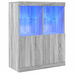 Sideboard Grey Sonoma 81x37x100 cm Engineered Wood 3318622