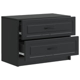 Bedside Cabinet Black 62 x 34.5 x 44.5 cm Engineered Wood 895696