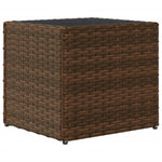 ZNTS Garden Planters 2 pcs Brown 36x30x32 cm Poly Rattan 3210532