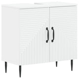 Bathroom Sink Cabinet HAARLEM White 59.5 x 31.5x 59 cm 896785