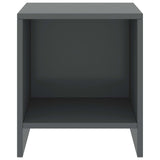 Bedside Cabinets 2 pcs Dark Grey 35x30x40 cm Solid Pinewood 322244