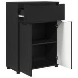 Bathroom Cabinet Black 72.5 x 36.5 x 100 cm Engineered Wood 888768