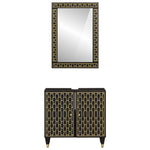 2 Piece Bathroom Furniture Set Solid Wood Mango 3206325