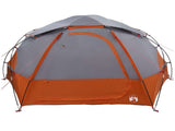 Dome Tent with Removable Rainfly Grey and Orange 4-Person 42017375