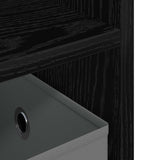 TV stand with Drawer Black Oak 79 x 40 x 48 cm 8000461