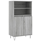 Highboard Grey Sonoma 60x36x110 cm Engineered Wood 831490