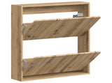 Wall-Mounted Shoe Cabinet ZWOLLE 71 x 17 x 86 cm Artisan Oak 896424