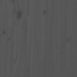 Bed Frame without Mattress Grey Solid Wood 75x190 cm Small Single Small Single 820064