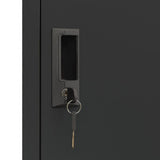 Locker Cabinet Anthracite 38x45x180 cm Steel 339779