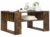 Coffee Table Smoked Oak 66 x 49.5 x 45 cm Engineered Wood 8000120