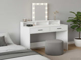 Dressing Table White 100 x 41 x 140 cm Engineered Wood 865172