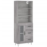 Highboard Grey Sonoma 69.5x34x180 cm Engineered Wood 3189507