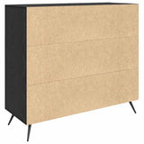 Sideboard Black Oak 89.5 x 34 x 80 cm Engineered Wood 879578