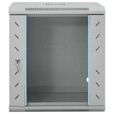 Network Cabinet with Storage Grey 53 x 45 x 60 cm Steel 42017657