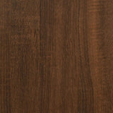 Bed Frame Brown oak Engineered wood, Plywood Single Bed Frame 3207356