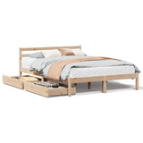 Bed Frame without Mattress 160x200 cm Solid Wood Pine 3301544