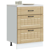 Kitchen Base Cabinet "Lucca" Sonoma Oak Engineered Wood 854272