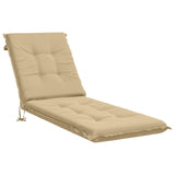 Sunlounger Cushion GEMERT 100% Polyester Beige 190 x 50 x 9 cm 947353