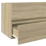 Bathroom Sink Cabinet Sonoma Oak 100x38.5x45 cm Engineered Wood 849639