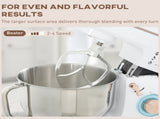 Stand Mixer, 5L Food Mixer for Baking, 6 Speeds and Pulse Setting, 1400W Cake Electric Kitchen Mixer T3398P343019