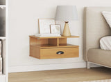 Bedside Cabinet with Drawer HILL Honey Brown 40 x 31 x 27 cm 42025043