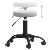 Office Swivel Chair Light Grey Velvet 333174