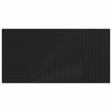 Wall-Mounted Headboard HAARLEM Black Engineered Wood 896976