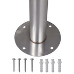 Double Mailbox on Stand Stainless Steel 271746