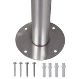 Double Mailbox on Stand Stainless Steel 271746
