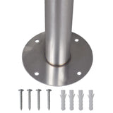 Double Mailbox on Stand Stainless Steel 271746