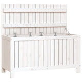Garden Storage Box White 115x49x60 cm Solid Wood Pine 823837