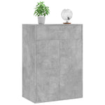 Shoe Cabinet Concrete Grey 60x35x84 cm Engineered Wood 801075